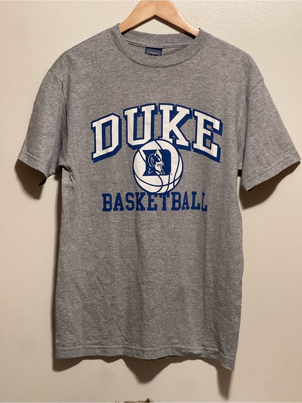 Champs Duke Basketball Gray Graphic Tee